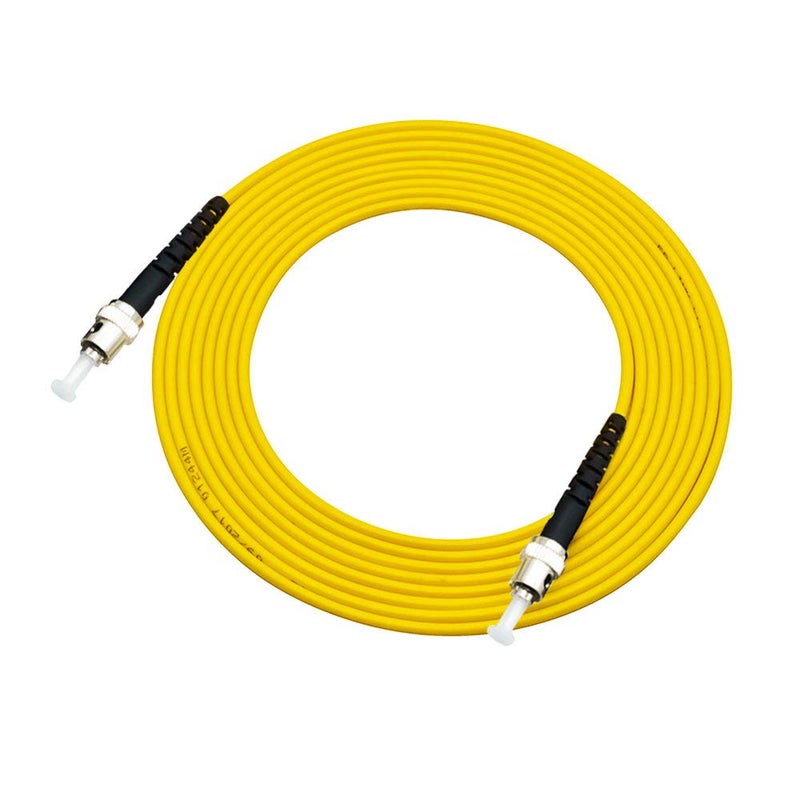 Jeirdus 3Meters 10ft ST to ST Fiber Optic Cable Jumper Optical Patch Cord Simplex Single-Mode 9/125 ST-ST - Image 2